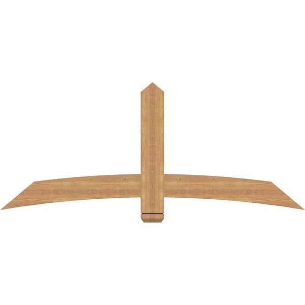 Ekena Millwork Bellingham Timber Gable Bracket, Western Red Cedar, 72"W x 30"H x 1 1/2"D x 5 1/2"F, 10/12 Pitch GBW072X30X0206BEL00SWR - main